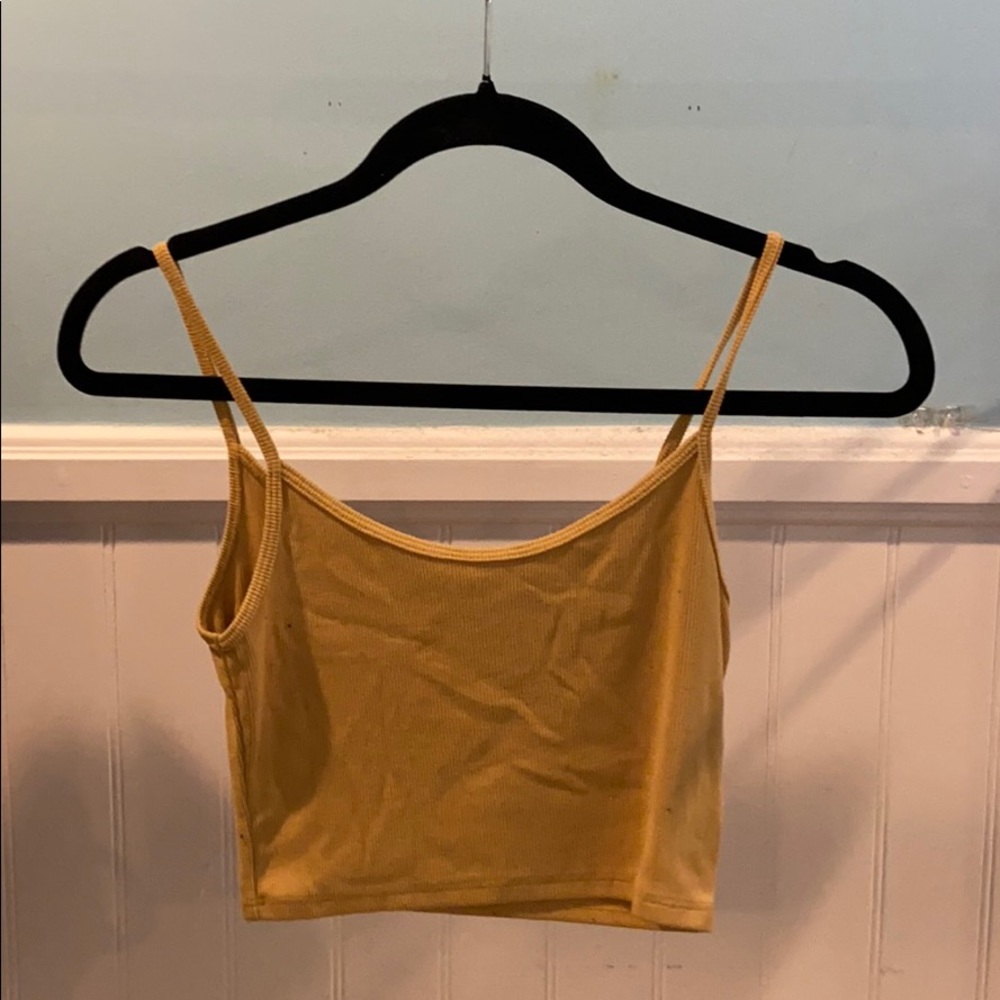 Mustard yellow brandy Melville tank top